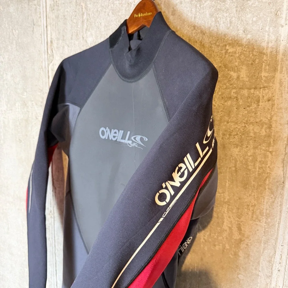 ONeill‎ Mens XL Wetsuit Gray Black Red Long Sleeve Springsuit Style 2287 2:1